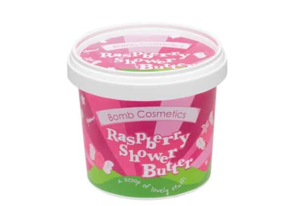 bomb cosmetics raspberry shower butter